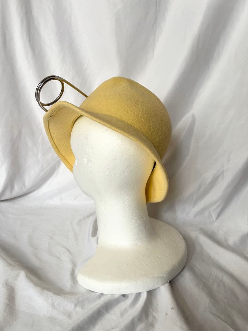 JACQUES LE CORRE ウールハット　デカい安全ピン付き