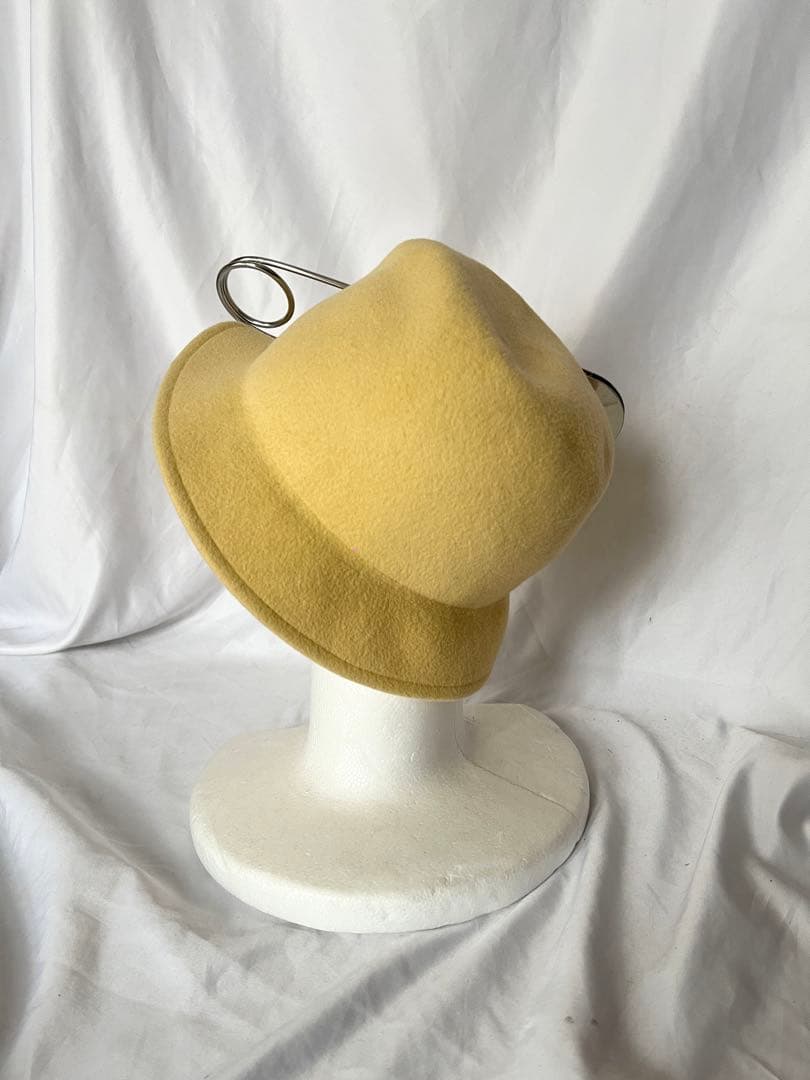 JACQUES LE CORRE ウールハット　デカい安全ピン付き