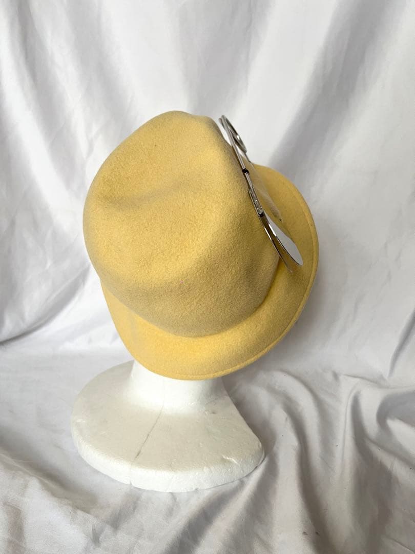 JACQUES LE CORRE ウールハット　デカい安全ピン付き