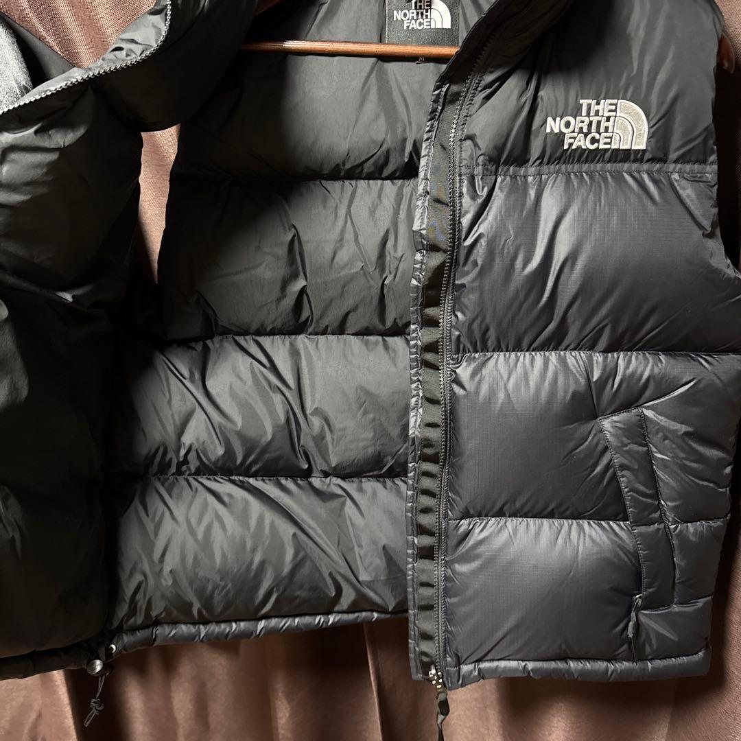 正規品 美品 THE NORTH FACE ブラック ダウンベスト ヌプシ
