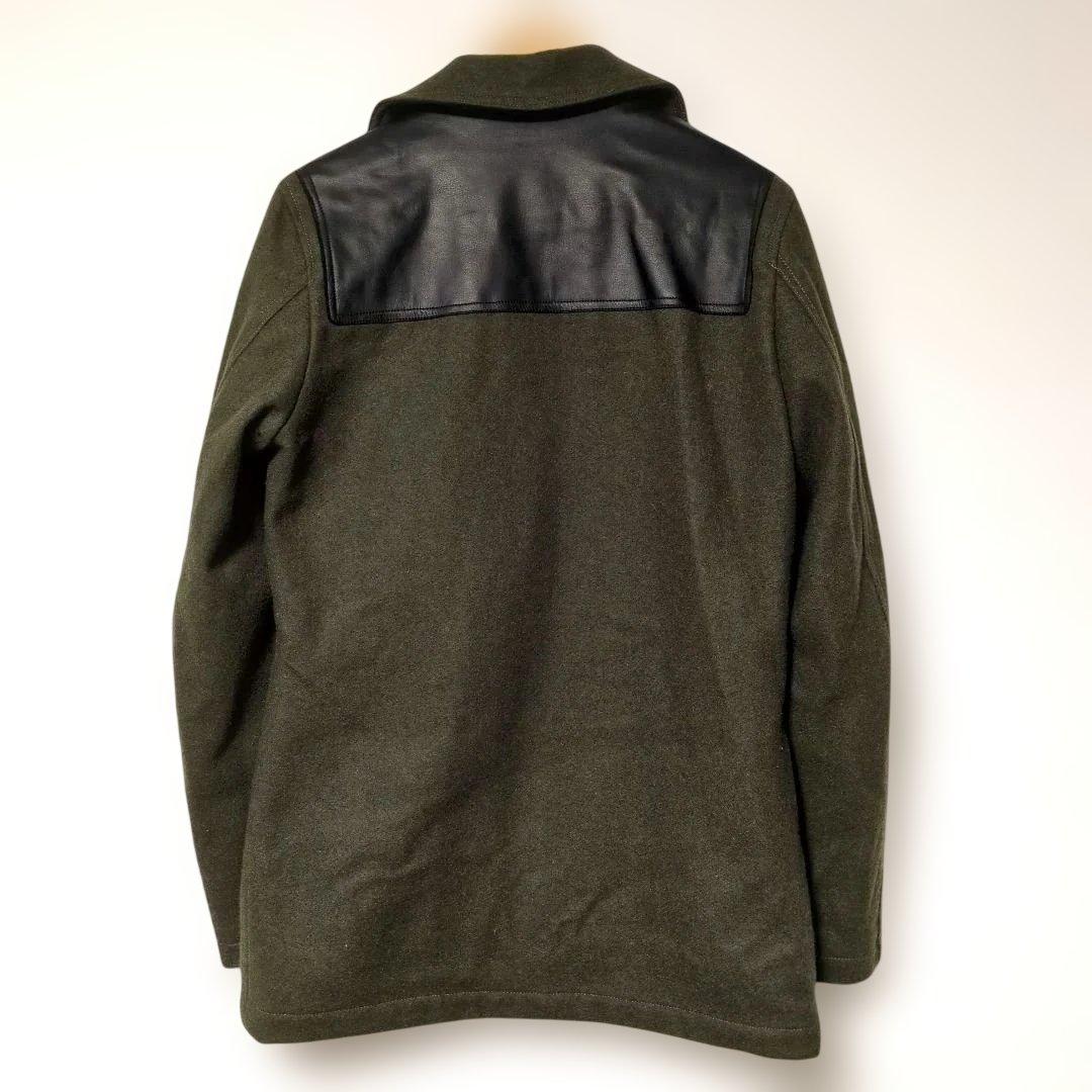 美品 ネバートラスト 牛革 メルトンウール ドンキーコート 2 日本製 廃番