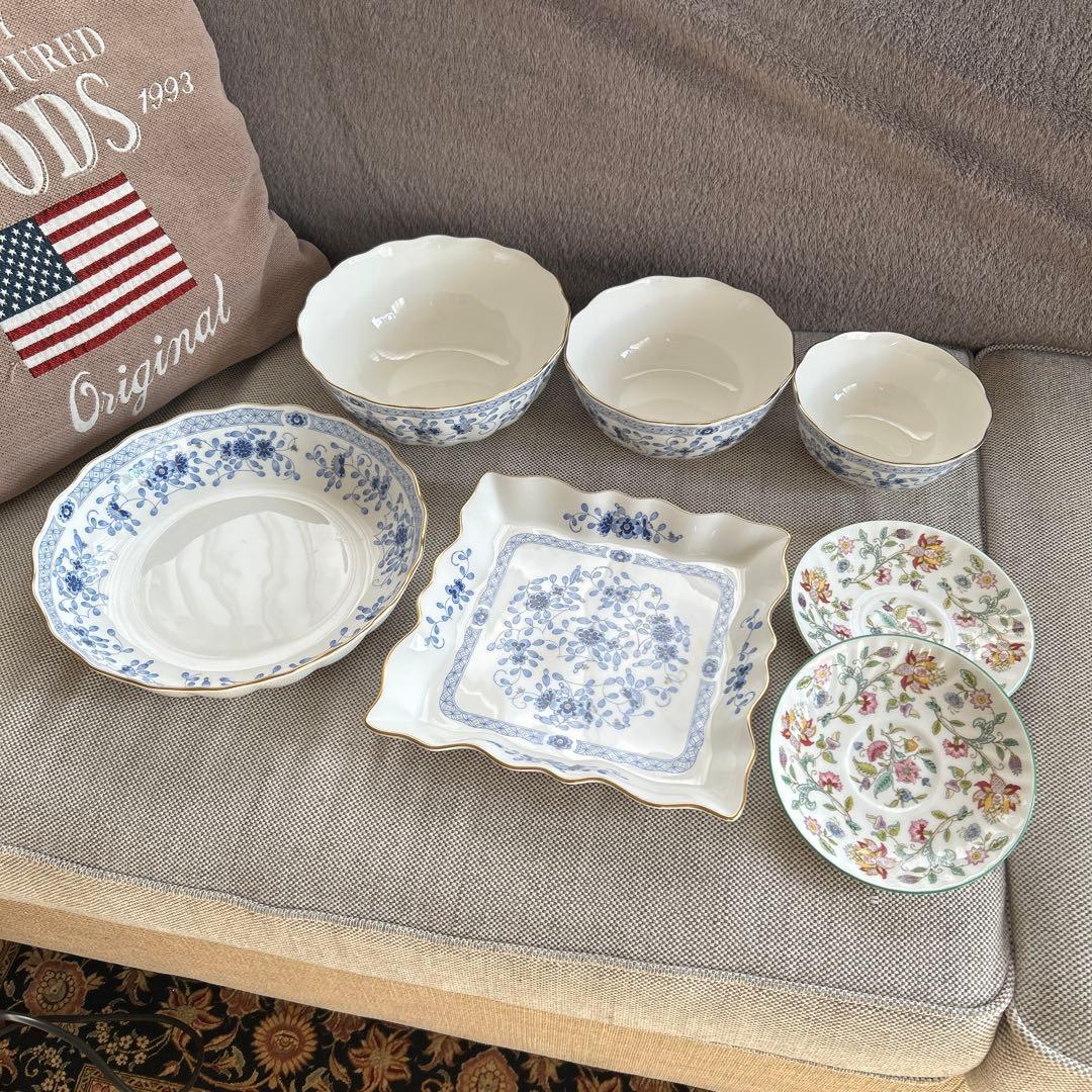 ナルミ　ミラノ　サラダボール　大皿　ミントン　ソーサー　セット