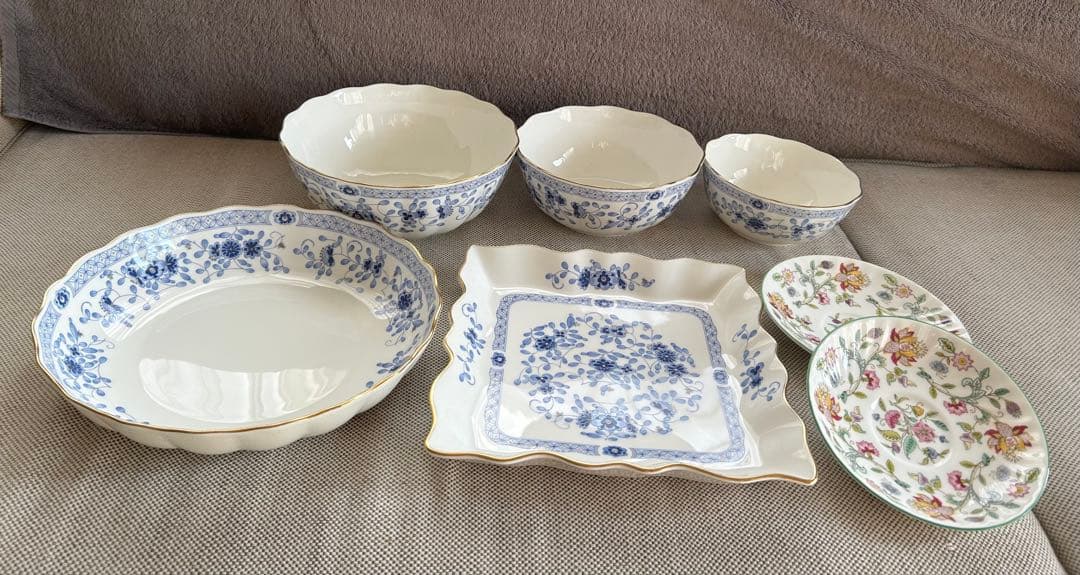 ナルミ　ミラノ　サラダボール　大皿　ミントン　ソーサー　セット