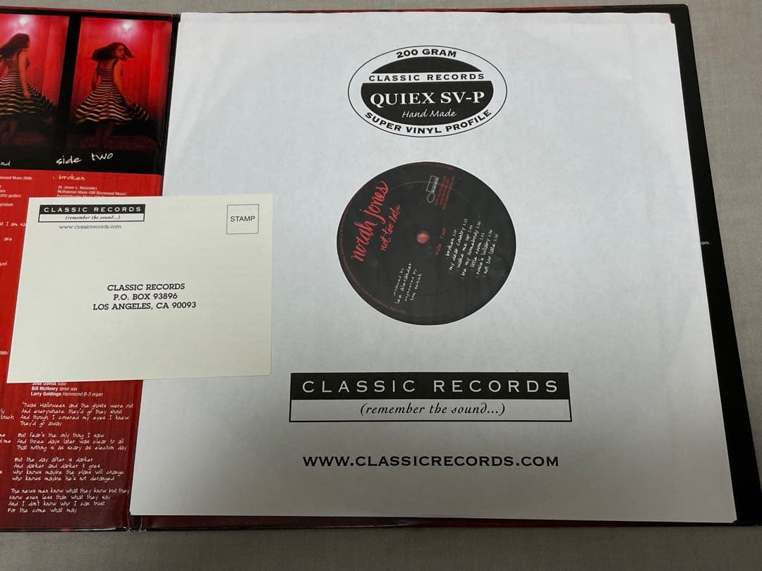 US盤 LP Norah Jones not too late アナログ盤