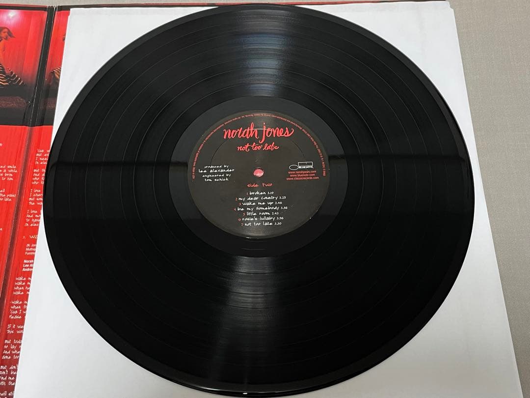 US盤 LP Norah Jones not too late アナログ盤