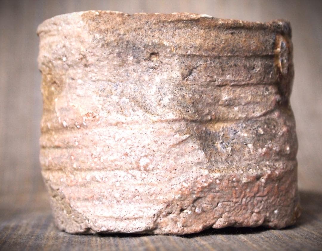 人気作家★荻野雅也【師：太田富夫】備前《窯変》碗★共箱・布