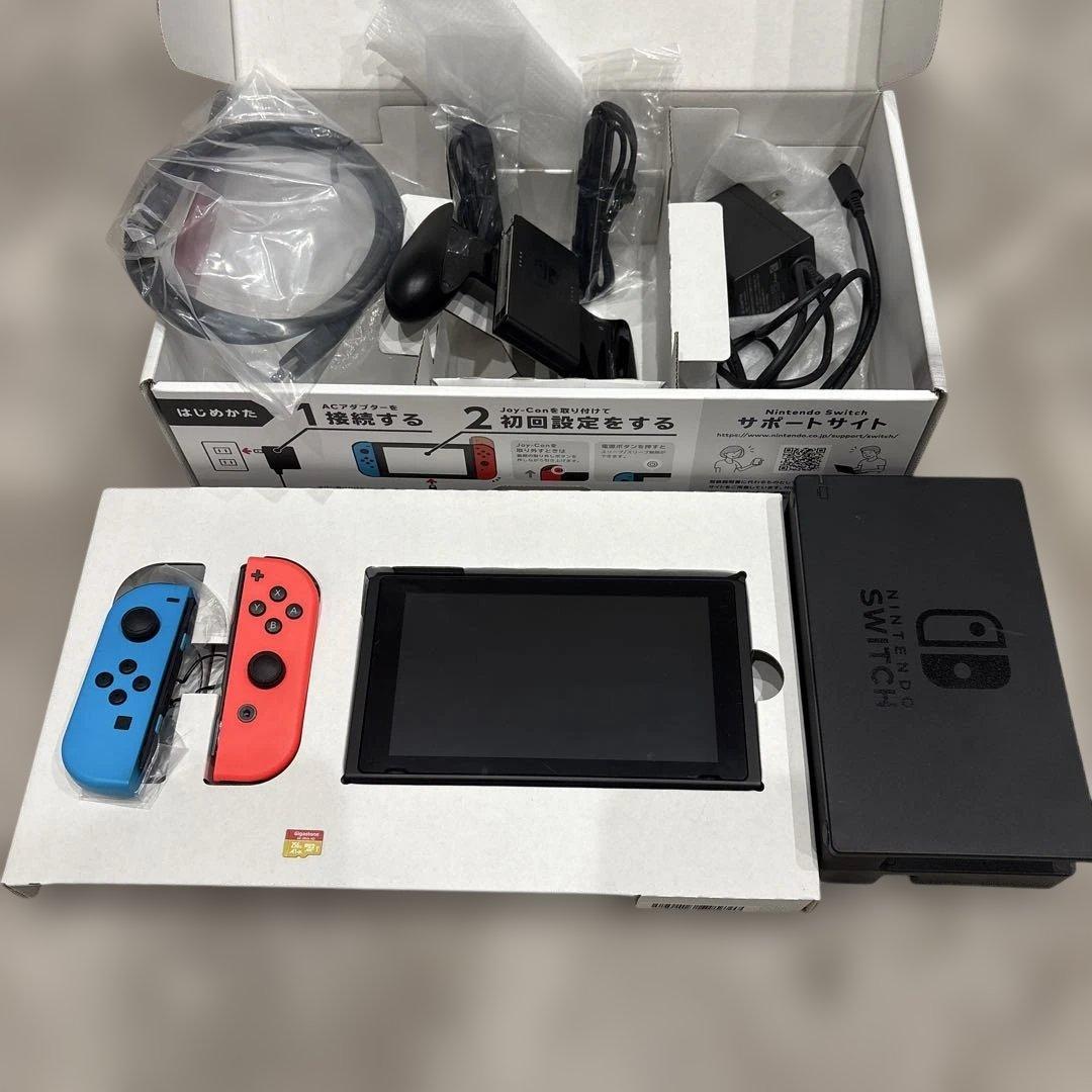 【256GB SDカード付き】Nintendo Switch 本体 青/赤