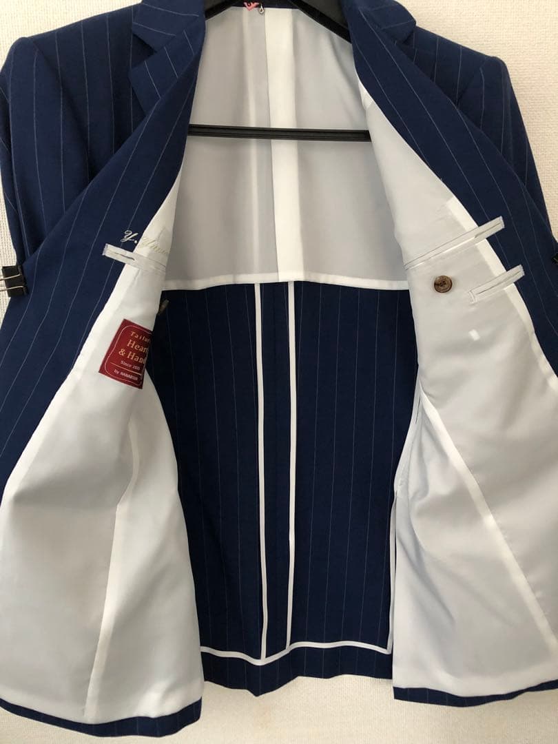 美品HANABISHI花菱オーダースリーピーススーツ