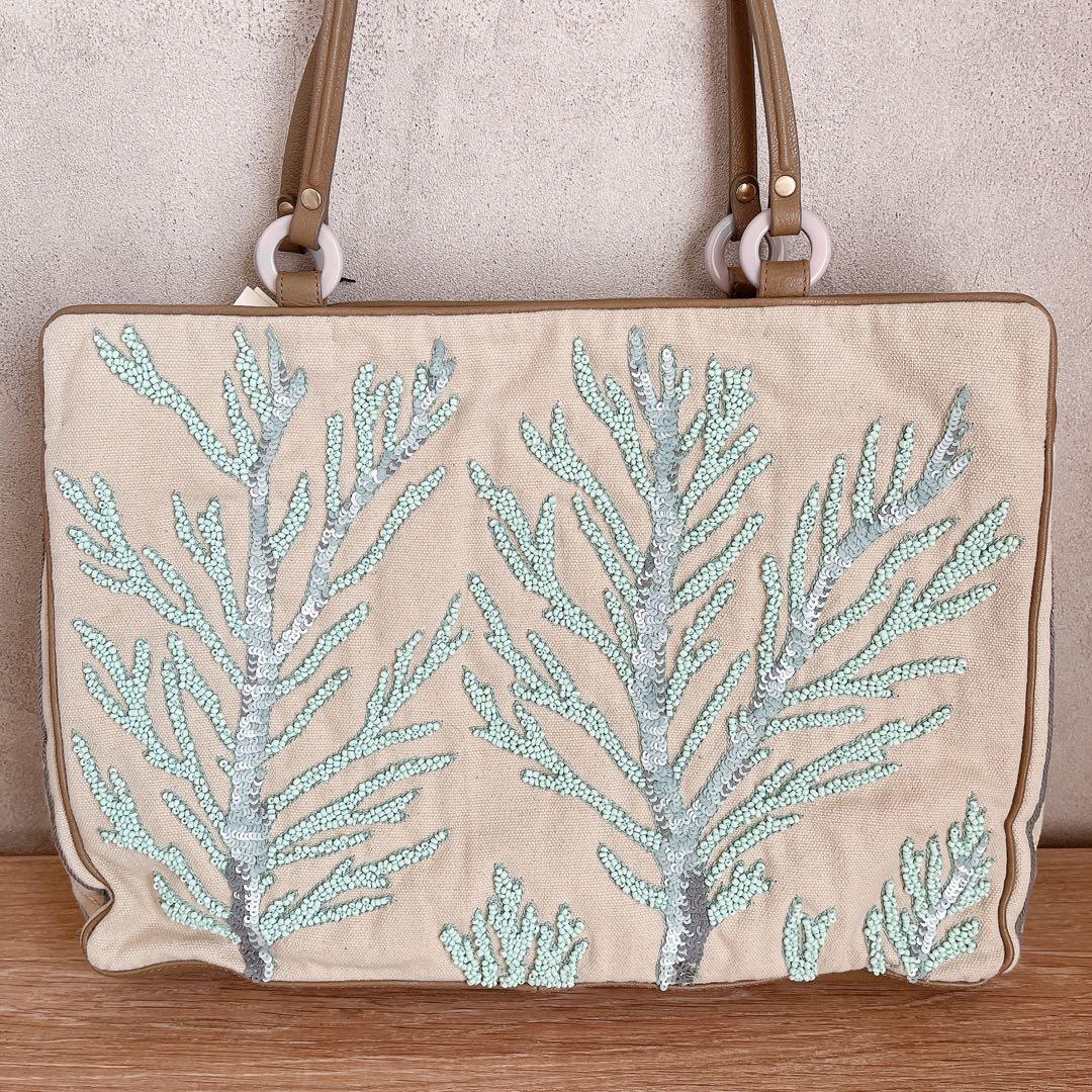 【新品】ジャマン ピュエッシュ Jamin Puech トートバッグ ビーズ