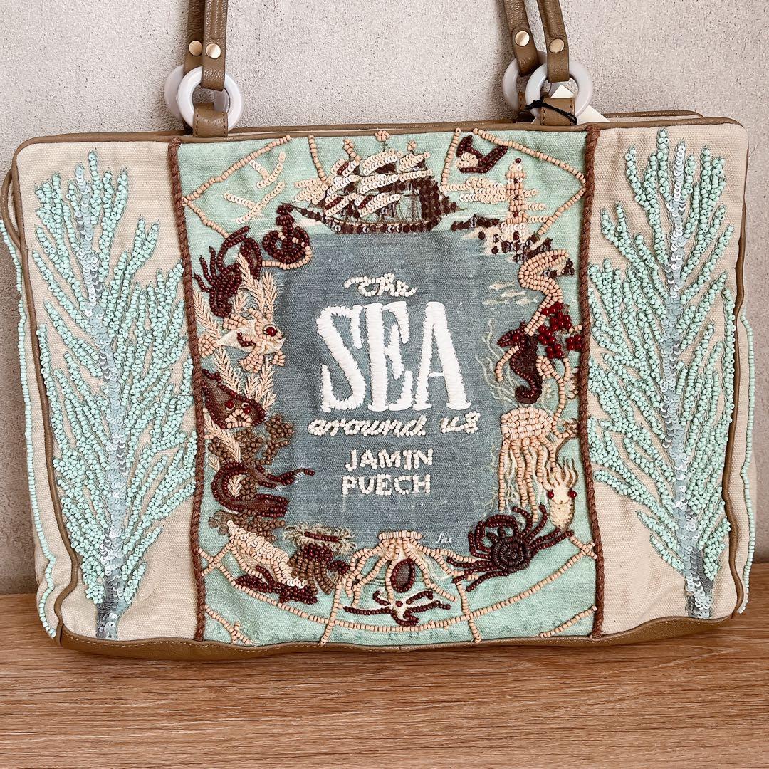 【新品】ジャマン ピュエッシュ Jamin Puech トートバッグ ビーズ
