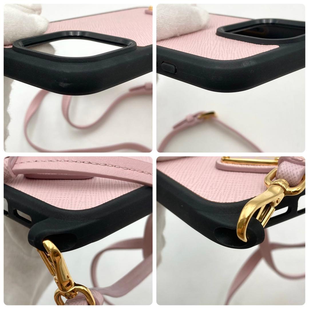 現行！超美品✨ PRADA iPhone14 PRO MAX ケース ピンク