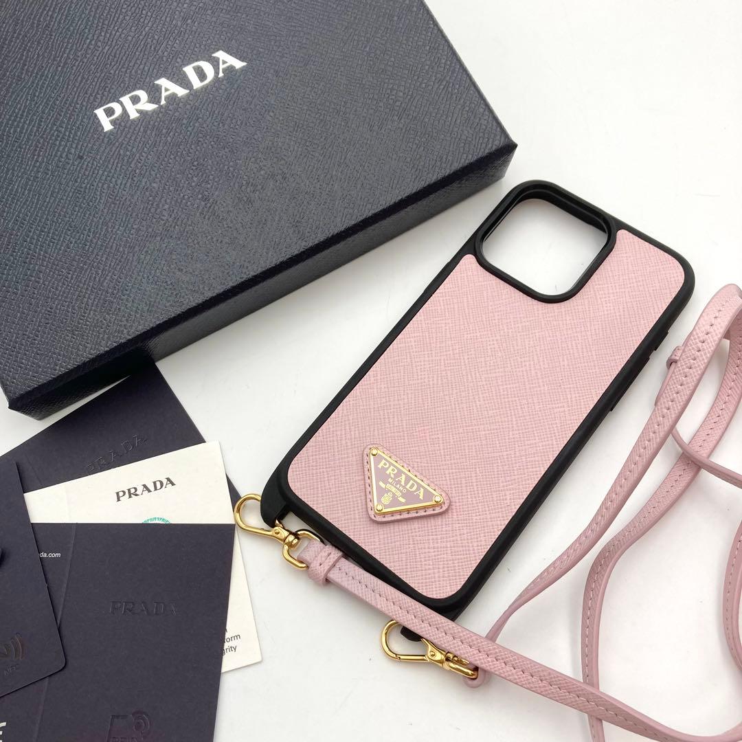 現行！超美品✨ PRADA iPhone14 PRO MAX ケース ピンク