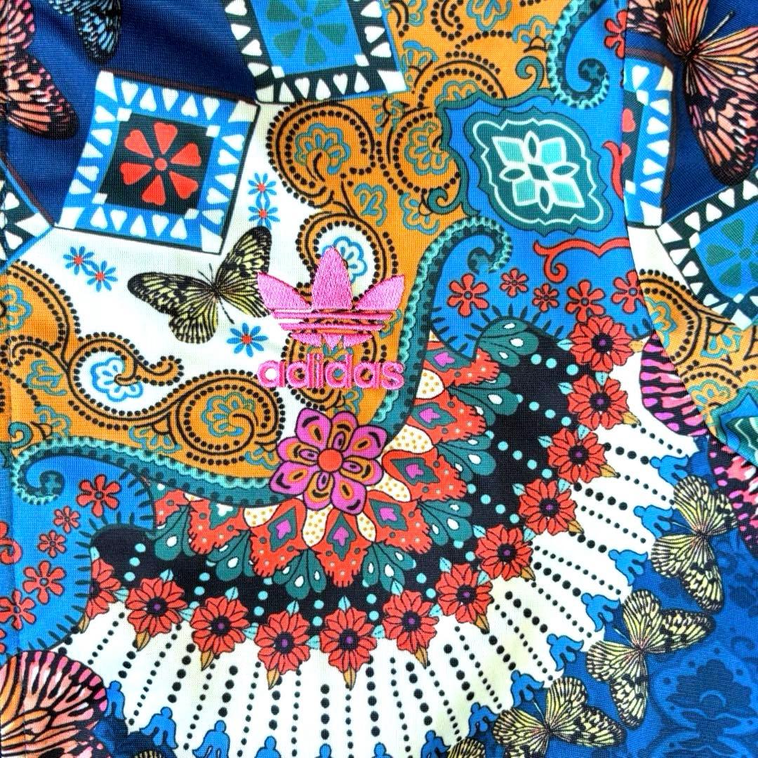 adidas アディダス　L トラックジャケット　ファイヤーバード￼ 総柄　ロゴ