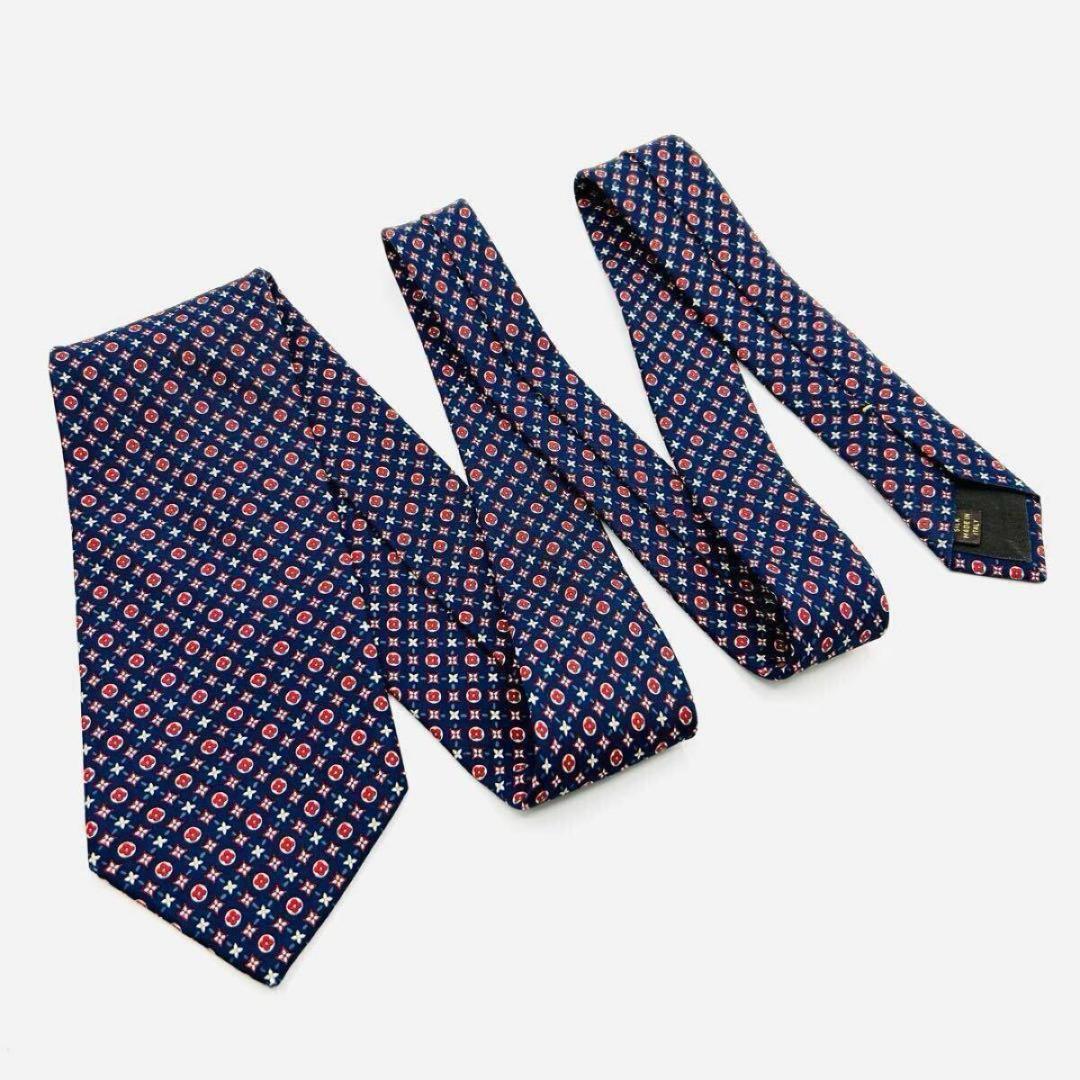 ✨美品✨ルイヴィトン　モノグラム　高級シルク　ネクタイ　ビジネス　スーツ