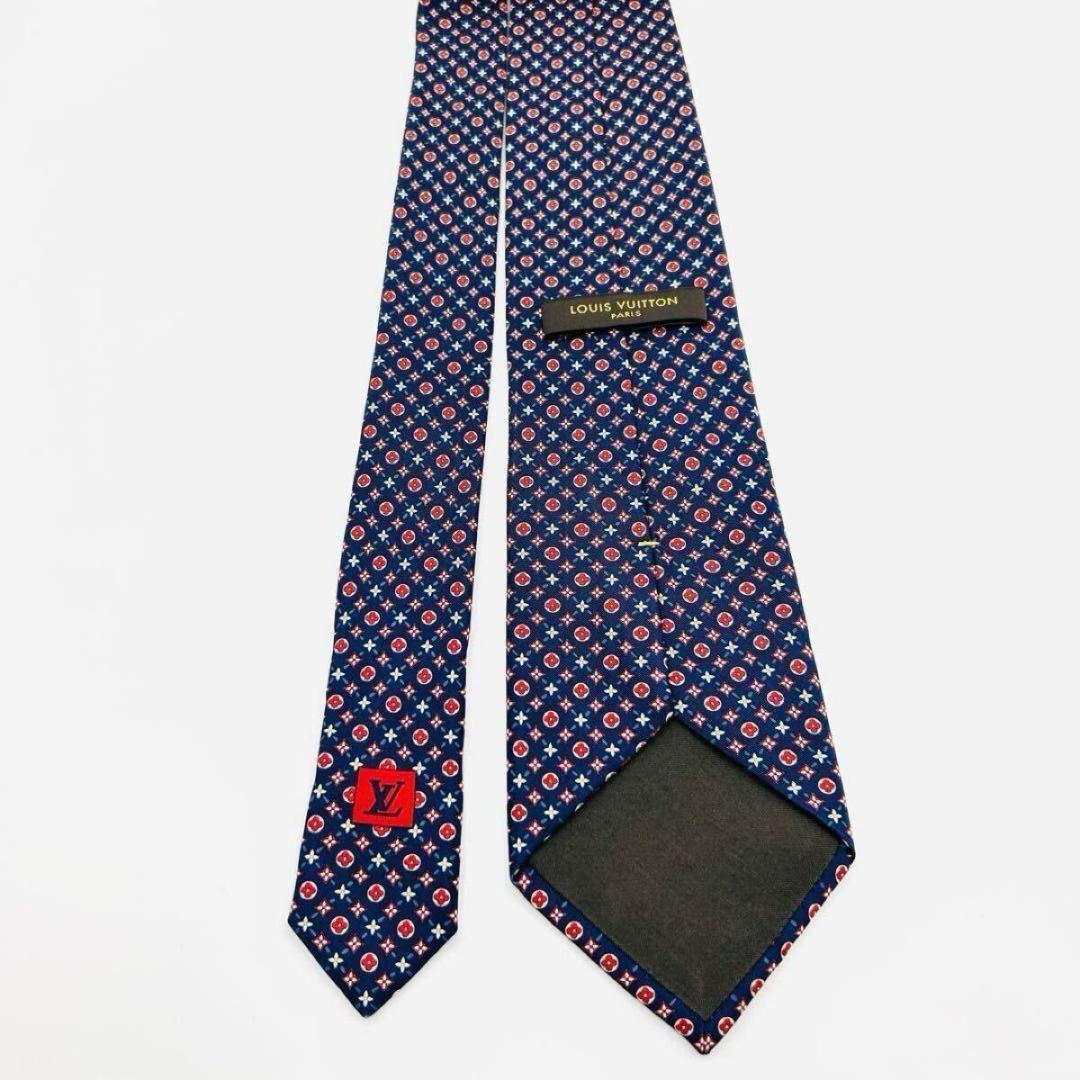 ✨美品✨ルイヴィトン　モノグラム　高級シルク　ネクタイ　ビジネス　スーツ