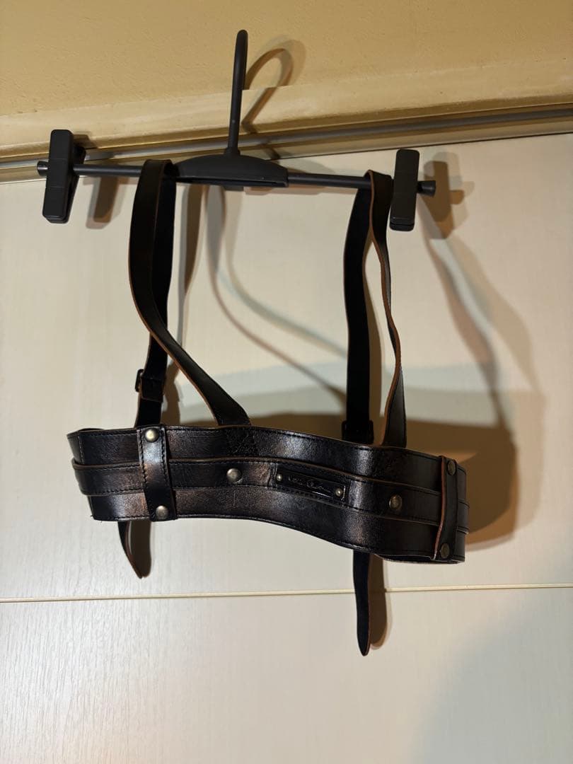 alice auaaブラックレザーハーネス