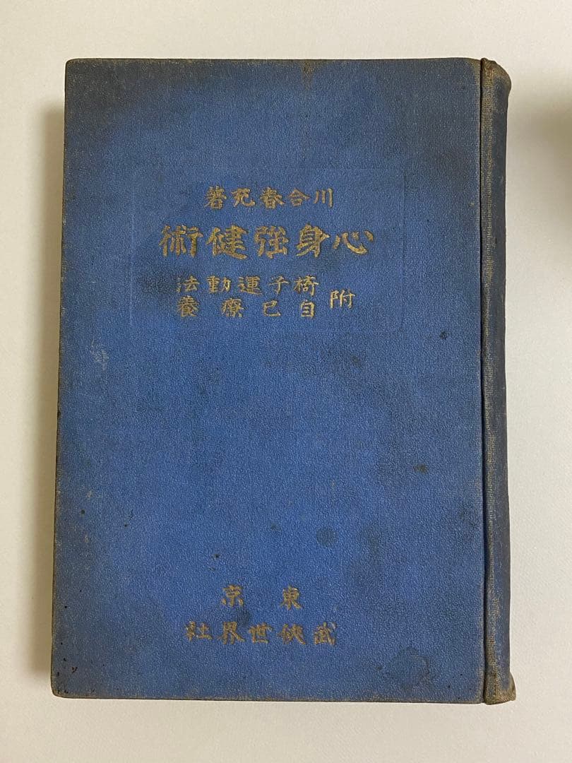 心身強健術　川合春充　肥田春充　天覧　椅子運動法　自己療養　東京　武侠世界社