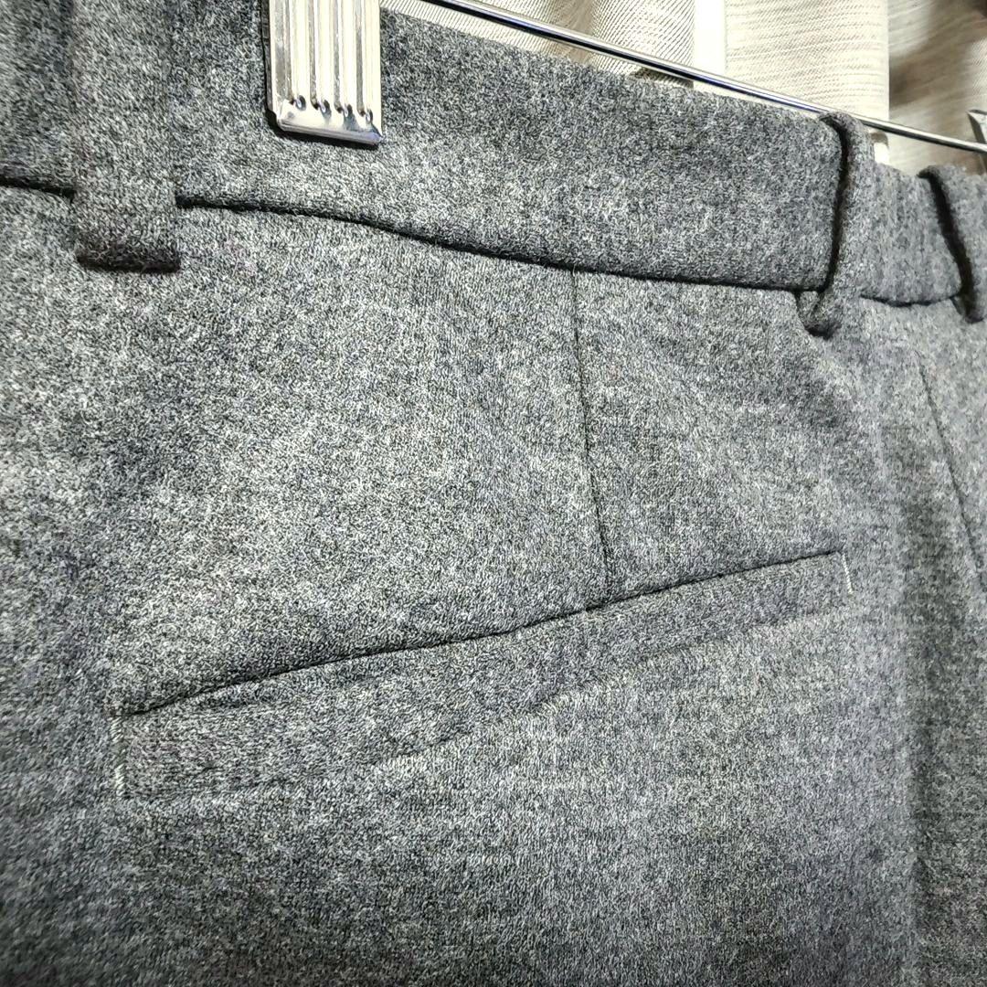 【通常：Theory】上質ウールジャージー スラックス「M：グレーメランジ」