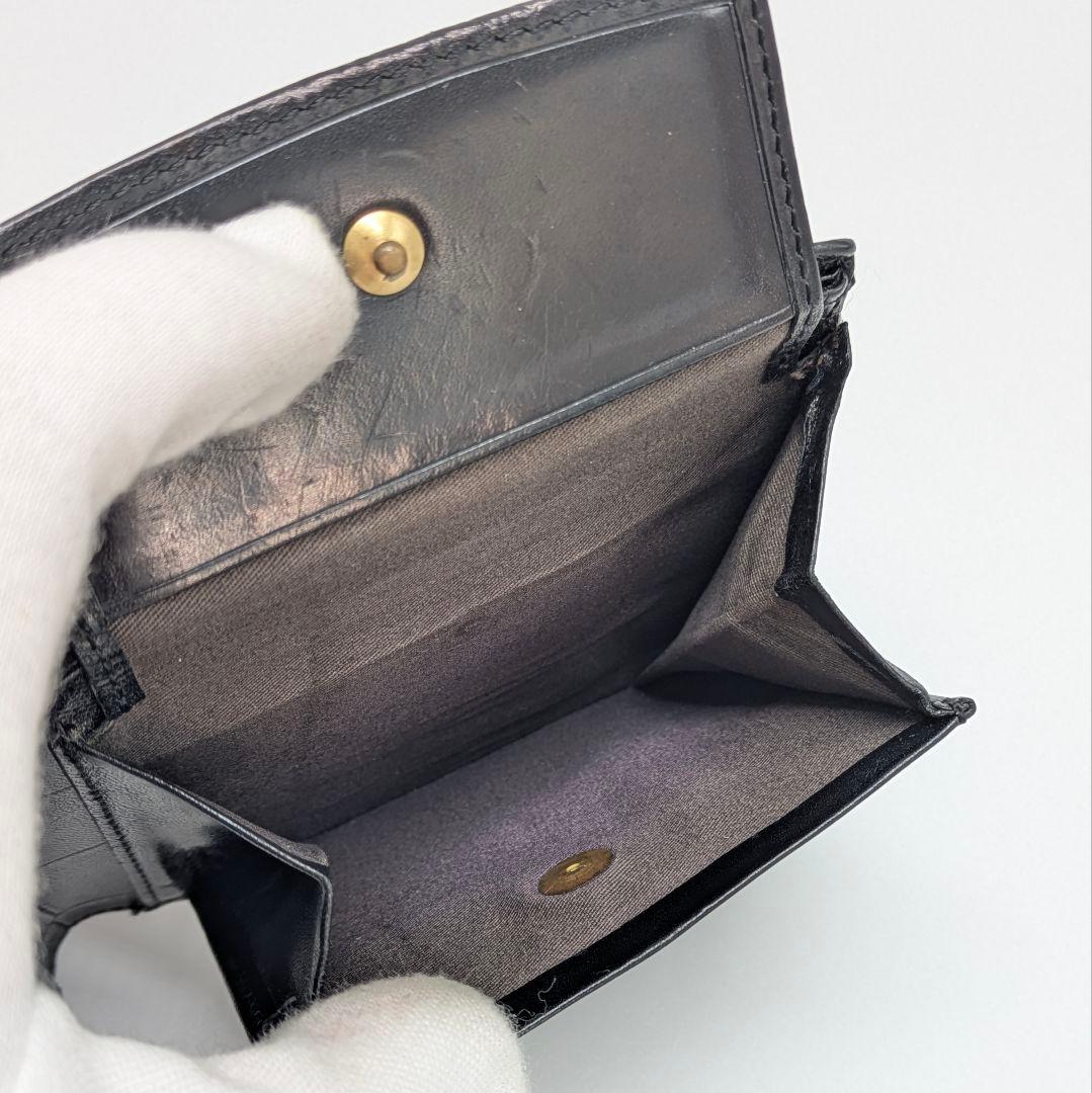 ヴィヴィアンウエストウッド 2つ折り財布 クロコ 型押し ブラック 黒 小銭入れ