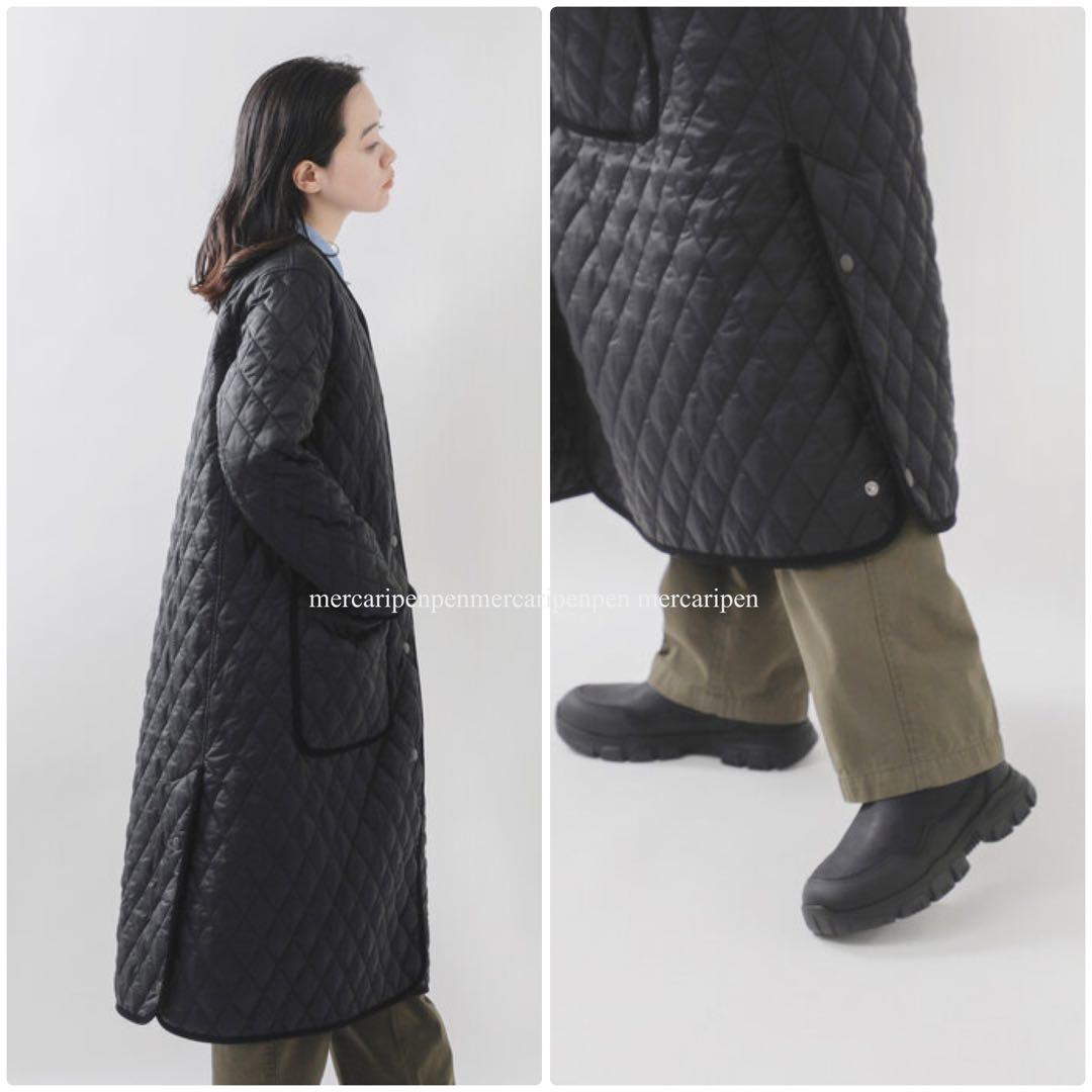 Barbour バブアー キルティング ロング コート サイズ10