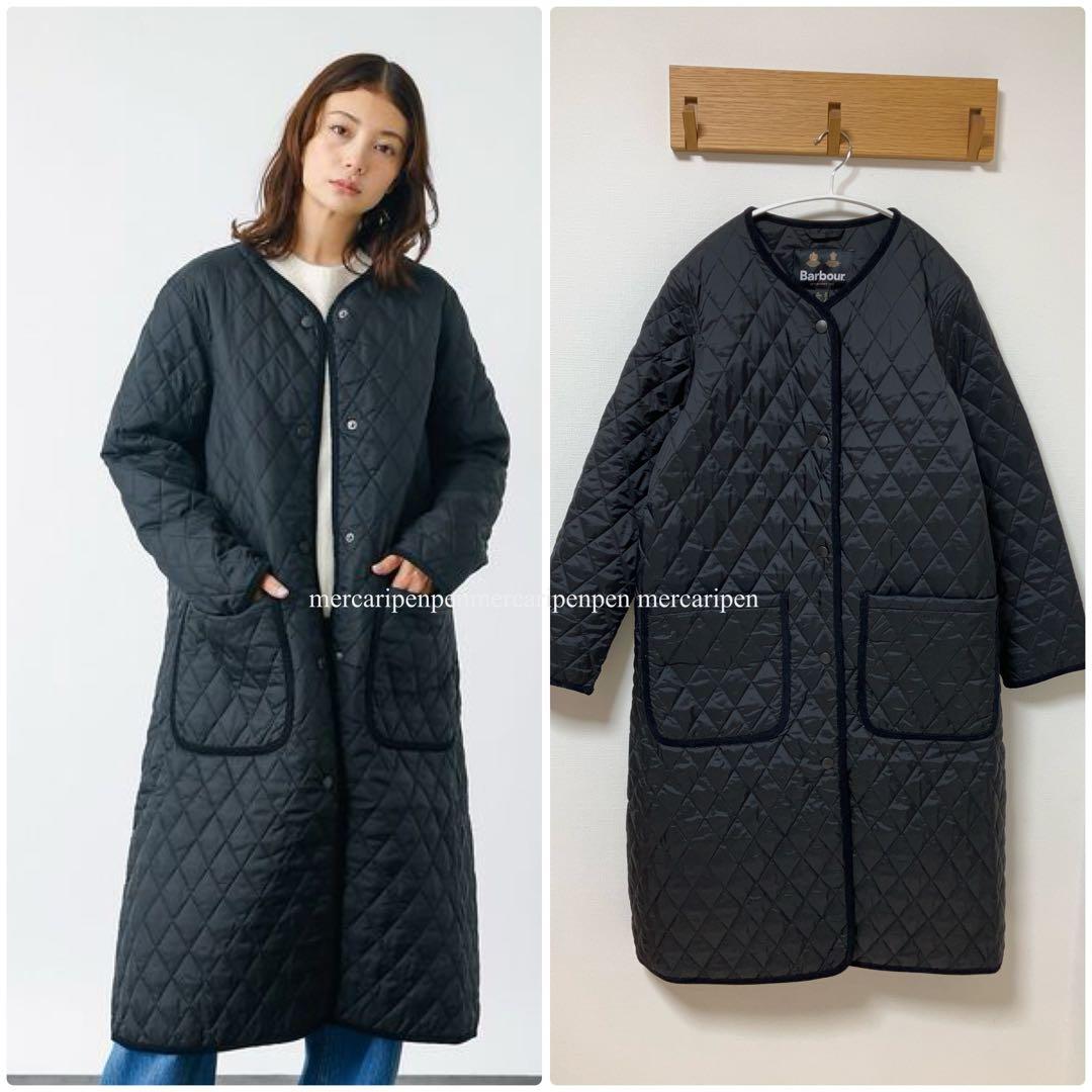 Barbour バブアー キルティング ロング コート サイズ10