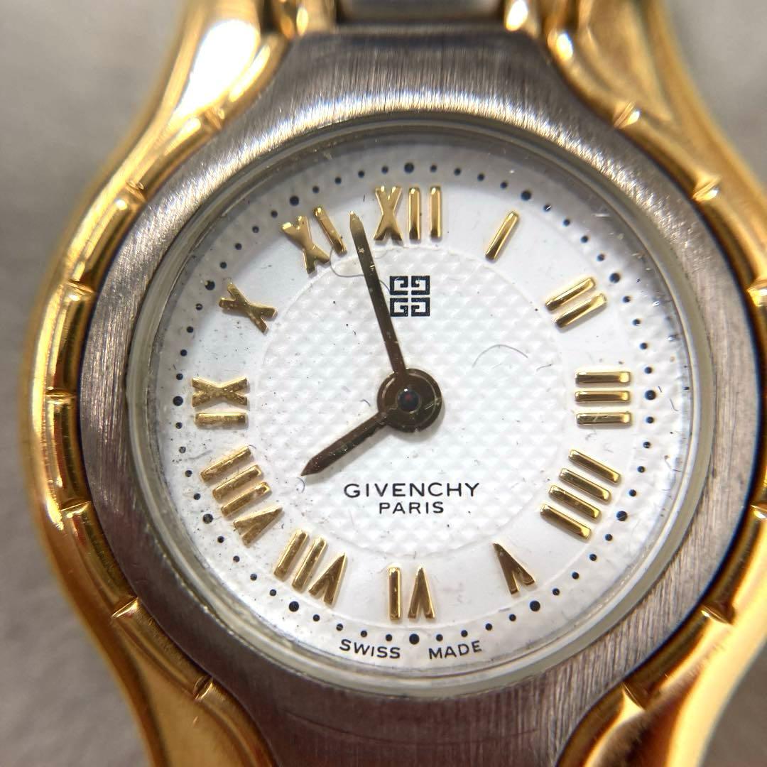 【ケース付】ジバンシィ　コンビカラー　レディースウォッチ【稼働品】