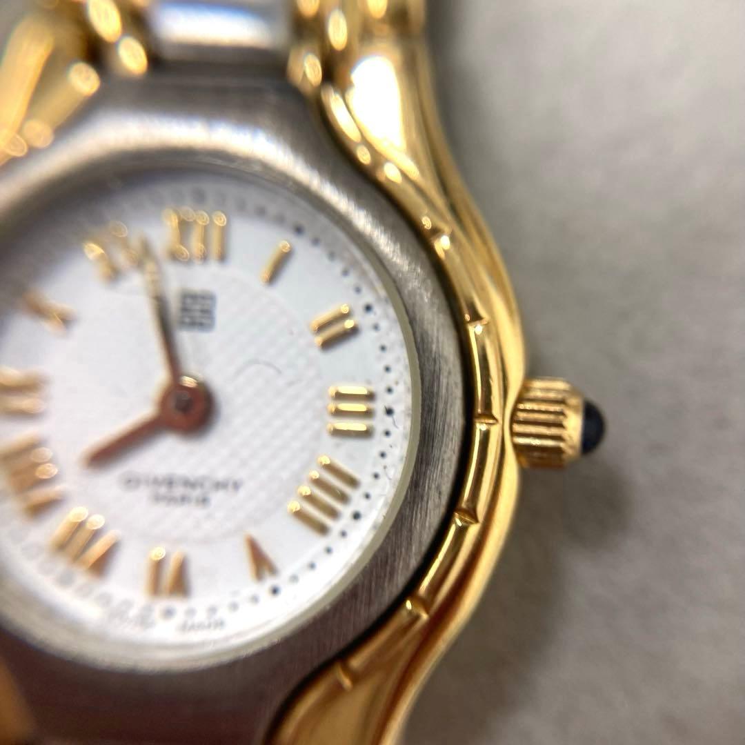 【ケース付】ジバンシィ　コンビカラー　レディースウォッチ【稼働品】