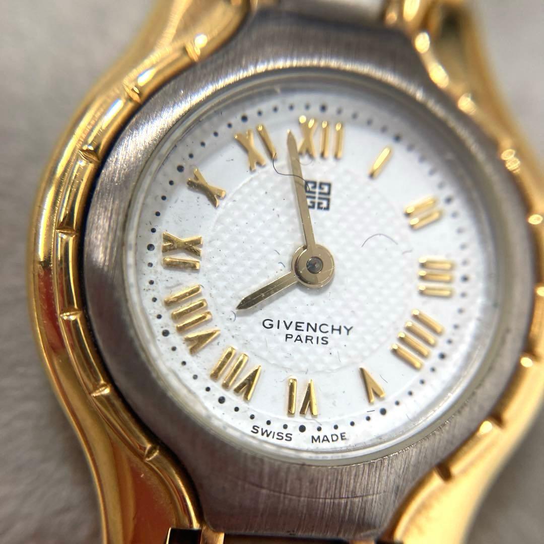 【ケース付】ジバンシィ　コンビカラー　レディースウォッチ【稼働品】