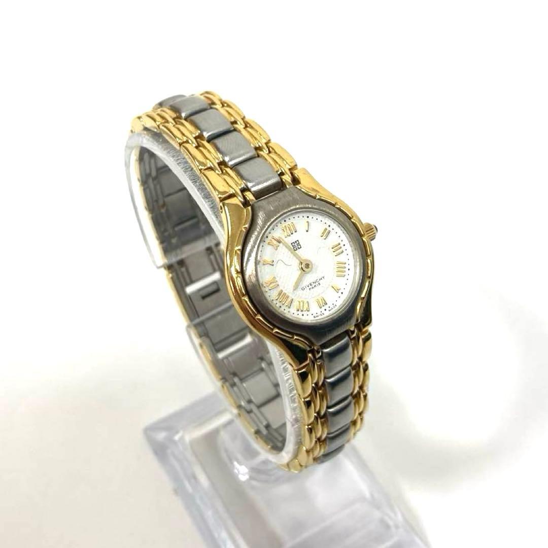 【ケース付】ジバンシィ　コンビカラー　レディースウォッチ【稼働品】
