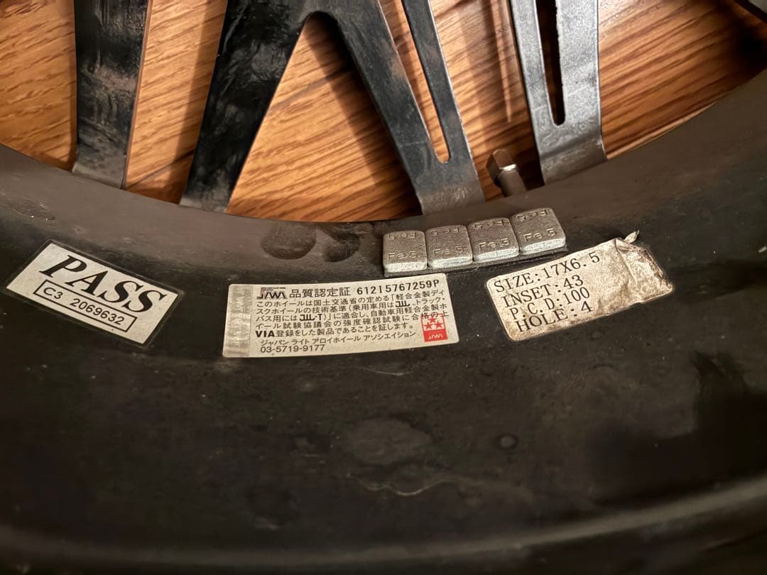 「何でも屋さん」専用商品　17インチ ホイール　AST PRECIOUS 4穴