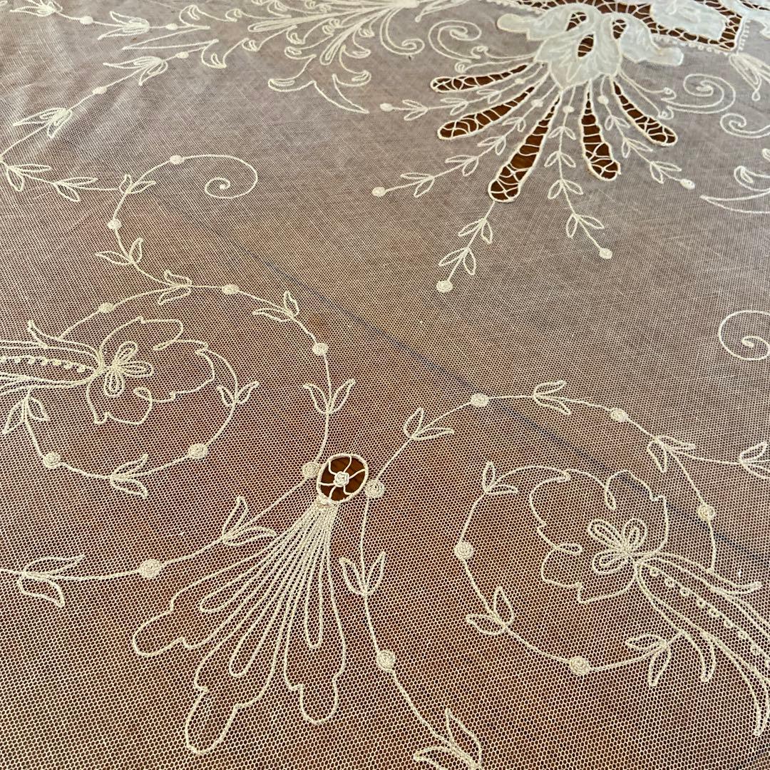 ご希望金額コメントアンティークフランスレースベットカバーシングルサイズ