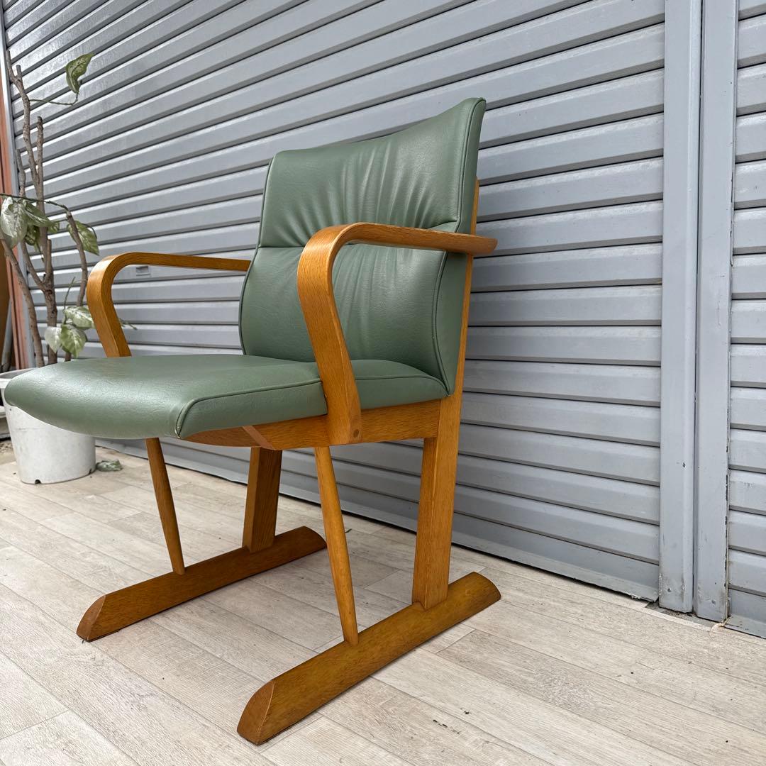 飛騨産業　アームチェア　ダイニングチェア　円空　佐々木敏光 デザイナーズ　③