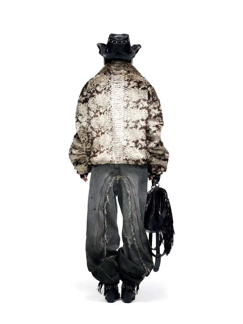 PERSONSOUL SNAKE PRINT ジャケット パイソン 蛇 ヘビ 柄