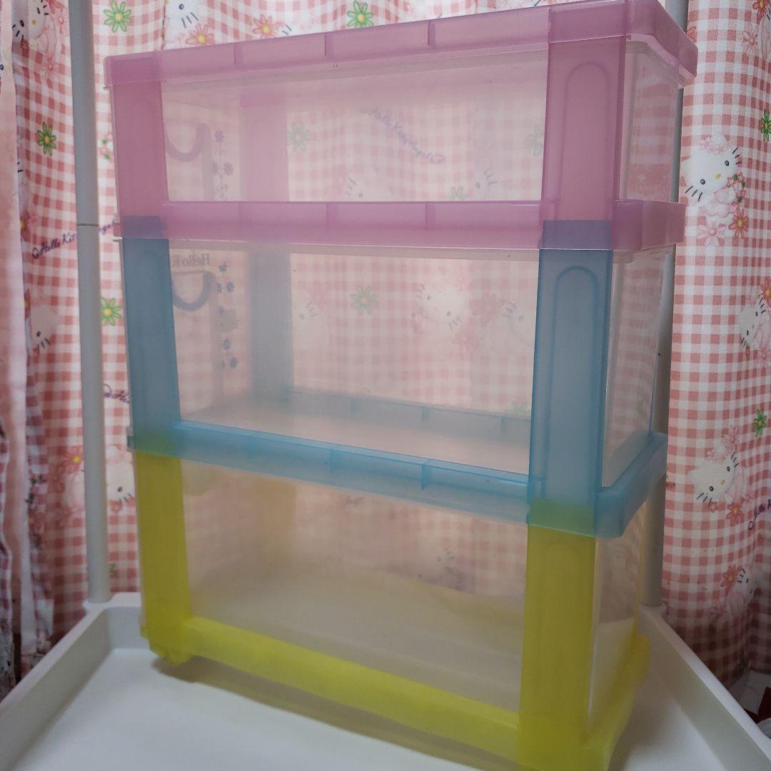 ハローキティ 3段収納ボックス