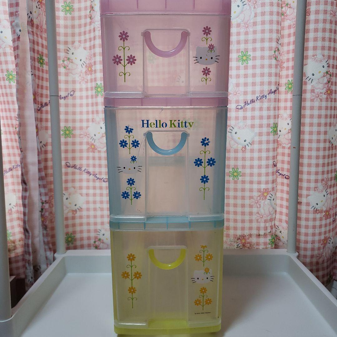 ハローキティ 3段収納ボックス