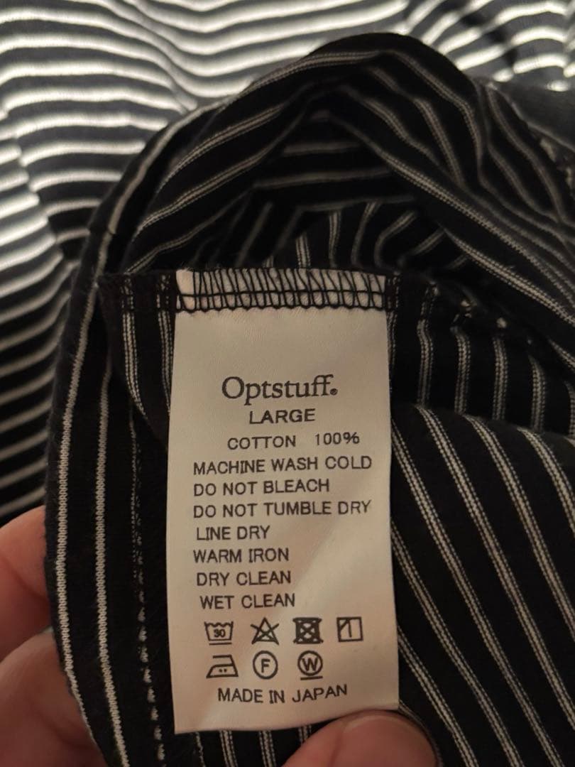 トップス optstuff DRAWSTRING BORDER T-SHIRT L