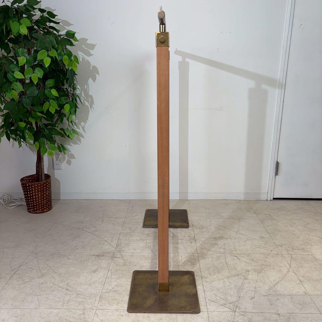 ハンガーラック　真鍮　木　店舗什器　アパレル