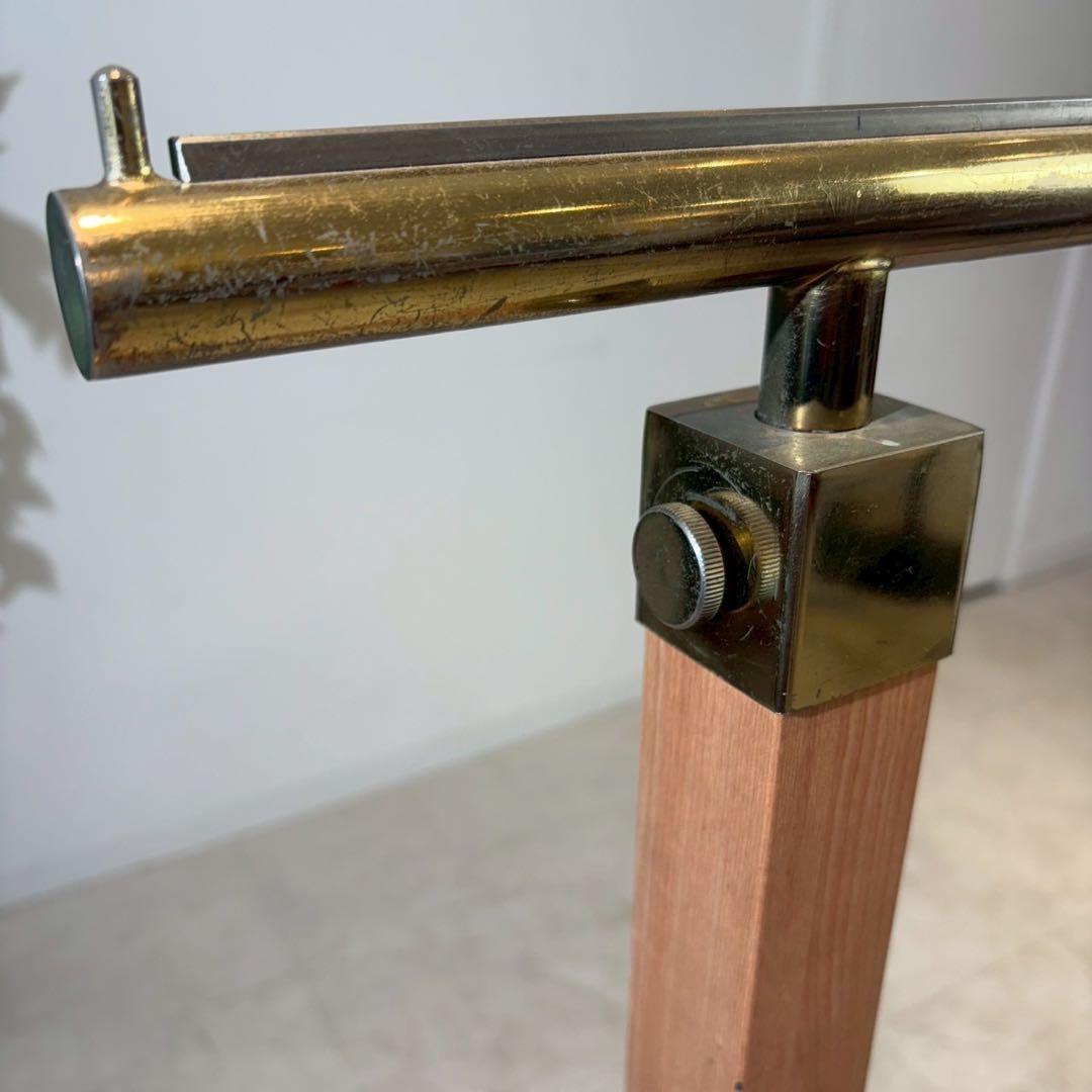 ハンガーラック　真鍮　木　店舗什器　アパレル