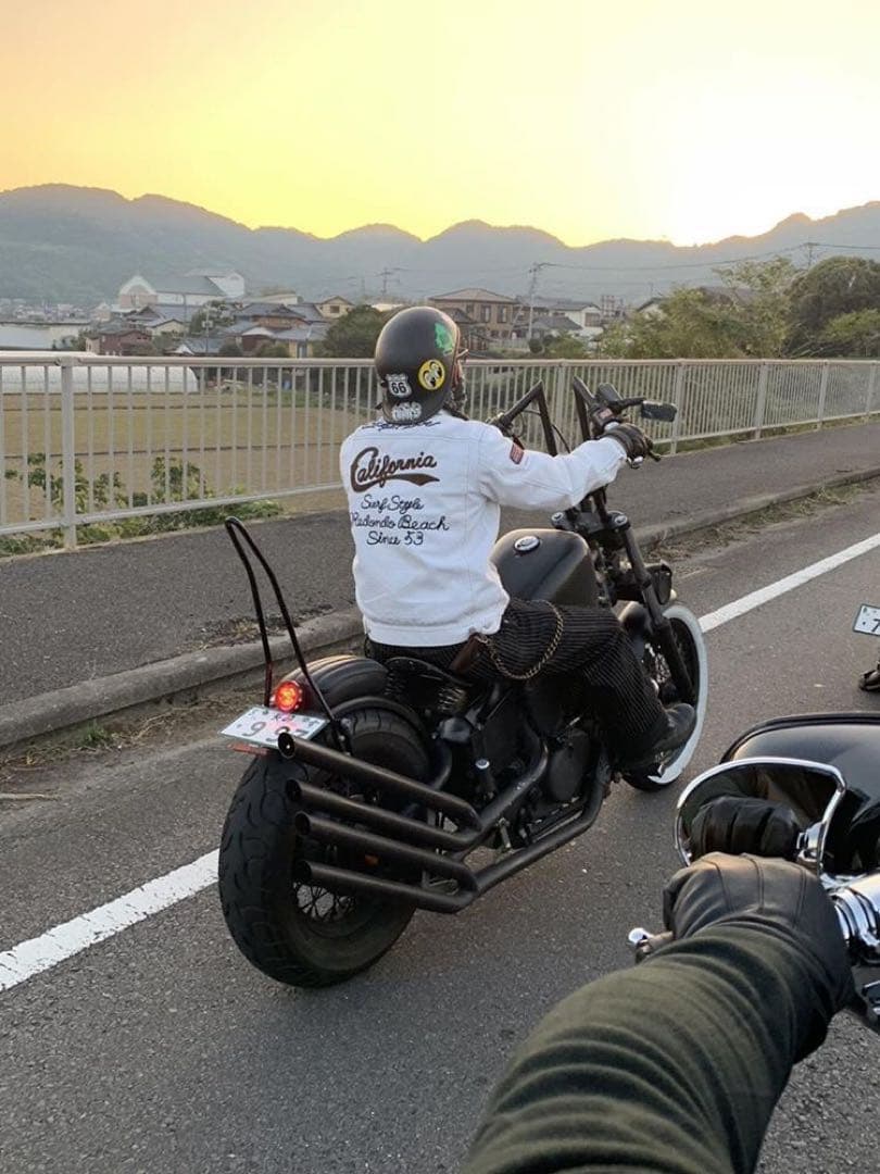 アメリカン400ワンオフマフラー