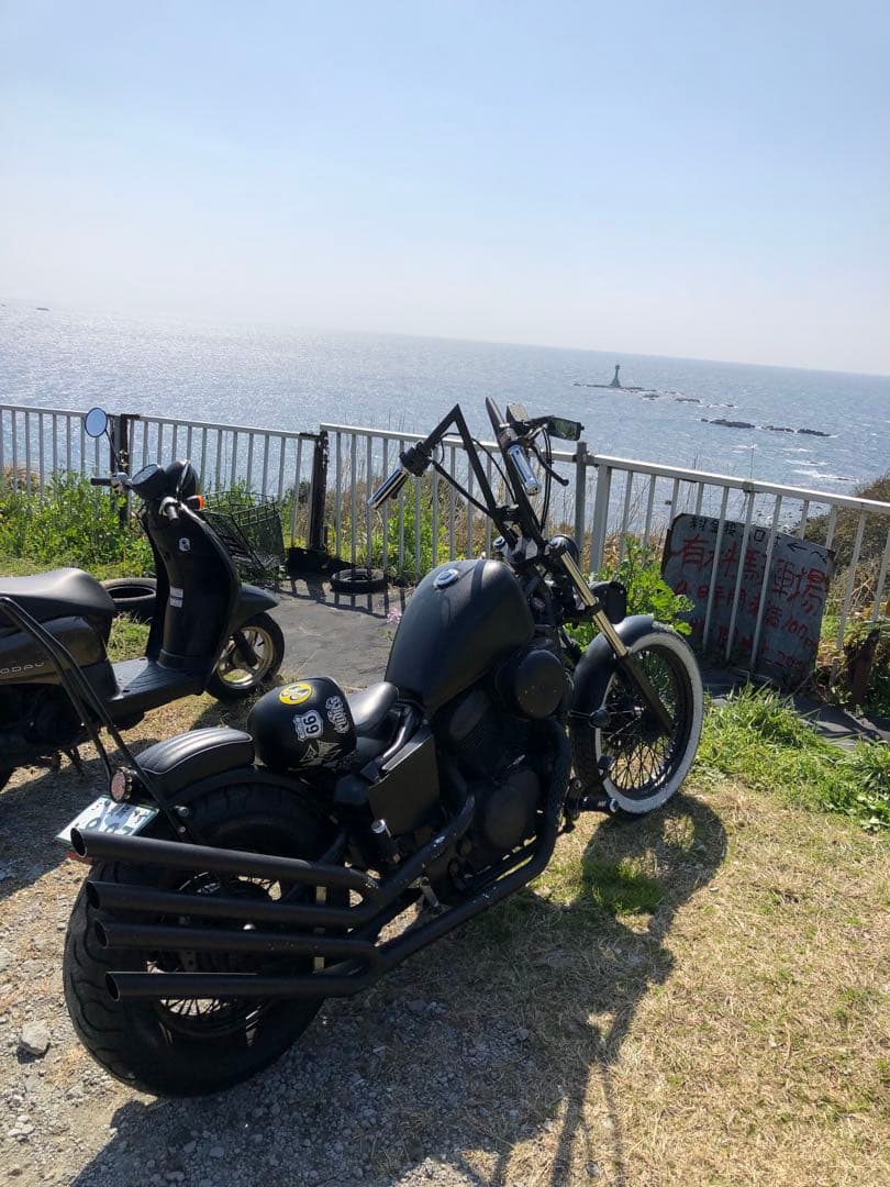 アメリカン400ワンオフマフラー