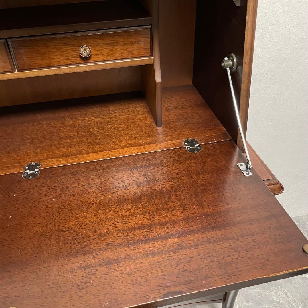 マルニ木工　ライティングビューロー　 机　デスク　引き出し収納　廃盤品