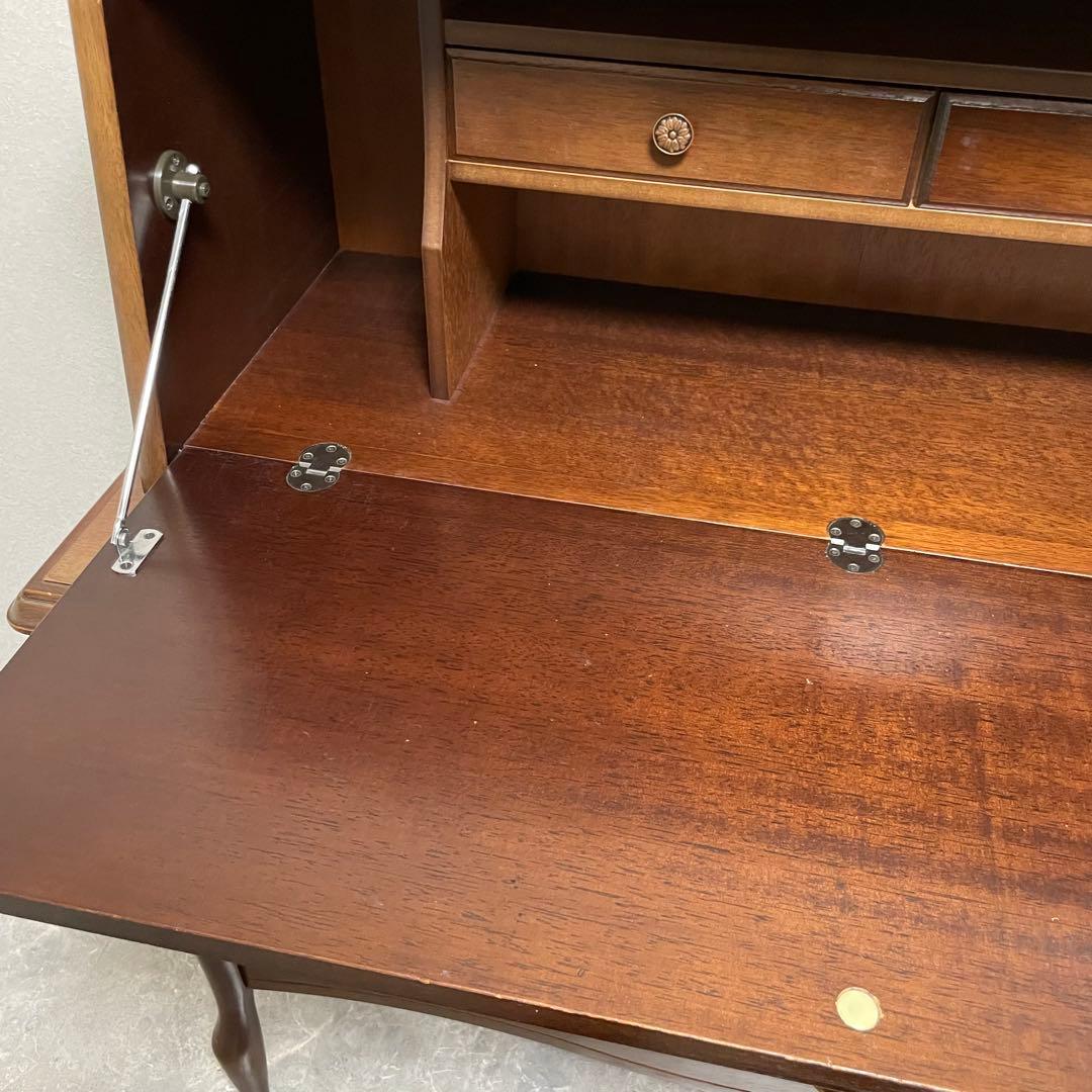 マルニ木工　ライティングビューロー　 机　デスク　引き出し収納　廃盤品