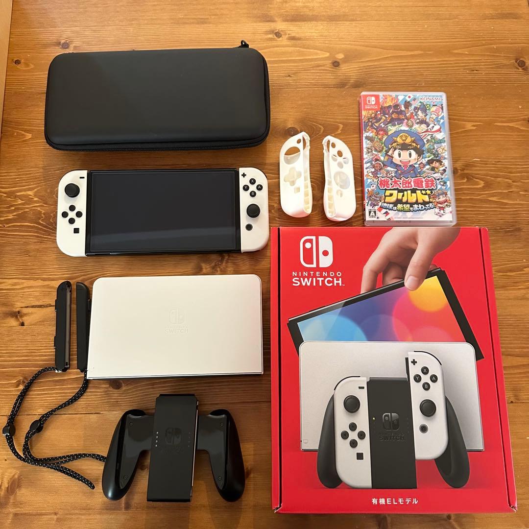 【美品】 Nintendo Switch 有機ELモデル 本体＋桃鉄ワールド
