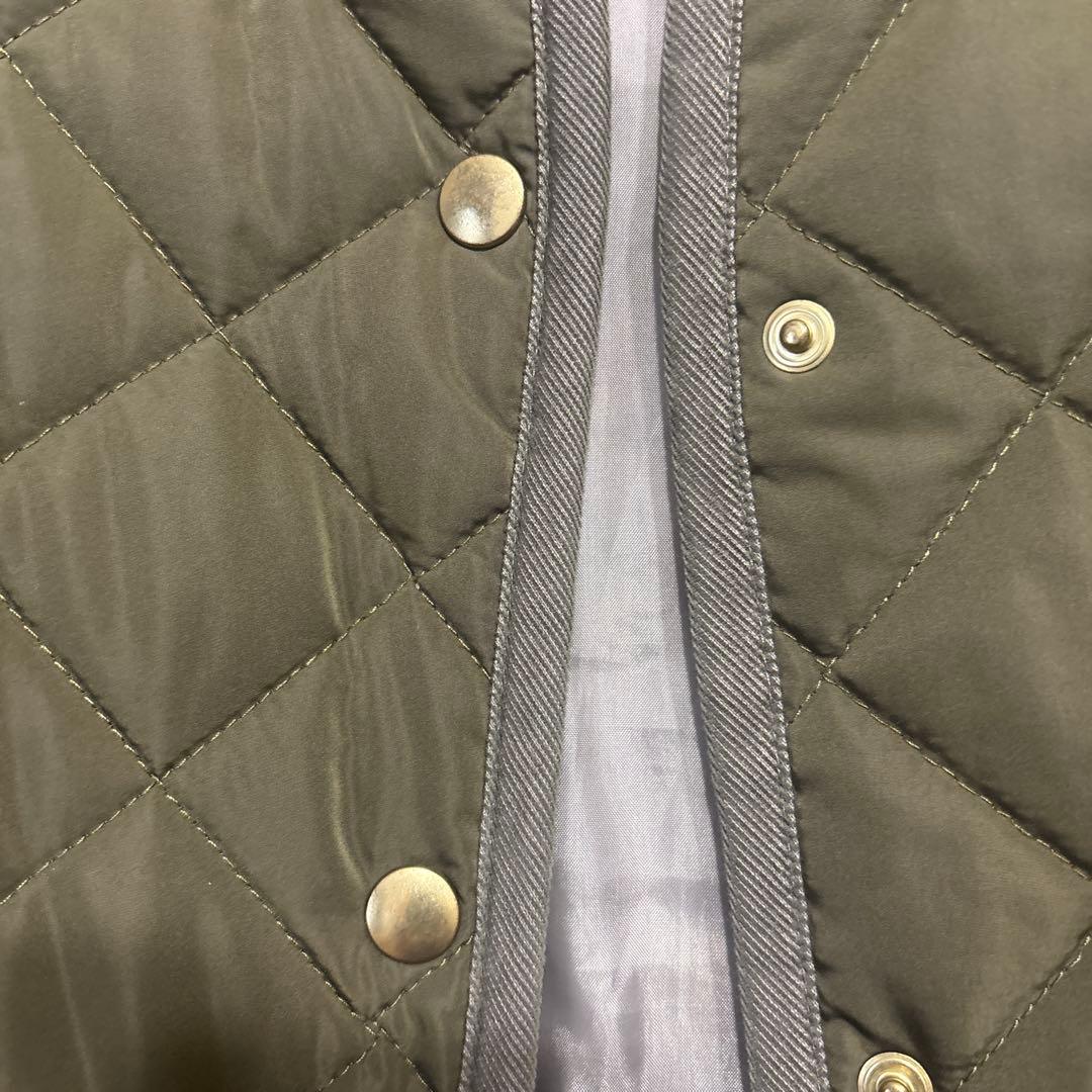 our ロング丈のキルティングベスト