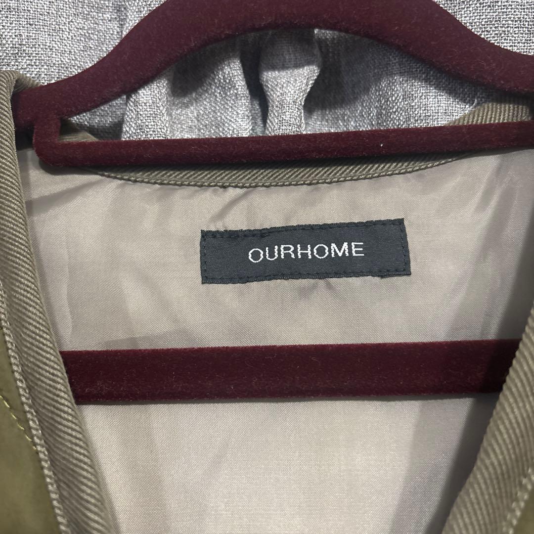 our ロング丈のキルティングベスト