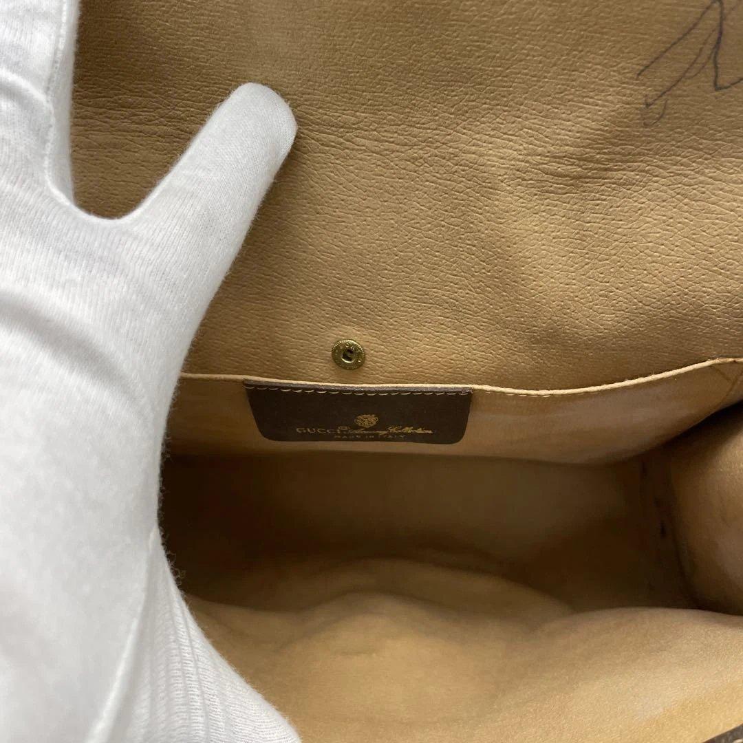 オールド　グッチ　ポーチ　シェリー　GG PVC 159.01.030