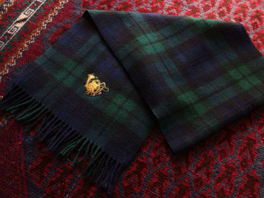Polo Ralph Lauren カシミヤ マフラー ブラックウォッチ ポロ
