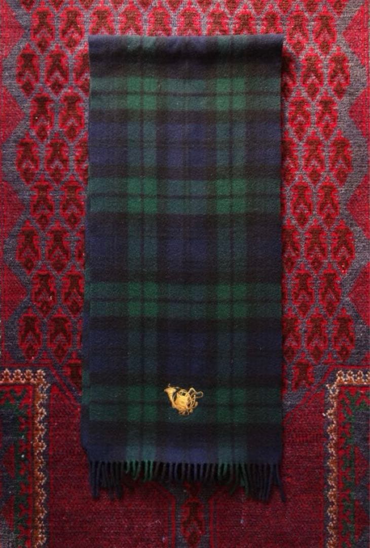 Polo Ralph Lauren カシミヤ マフラー ブラックウォッチ ポロ