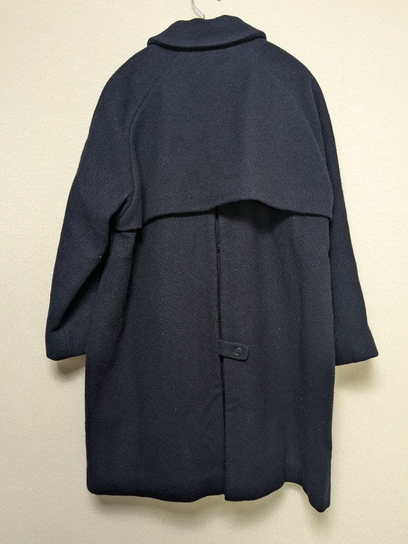 yaeca ウール ステンカラーコート M ネイビー