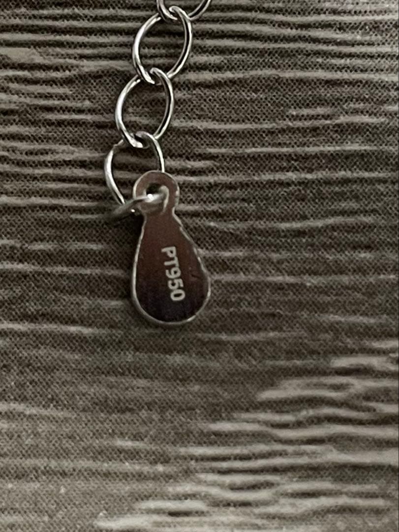 【みー】ダイヤモンドネックレス　pt950刻印あり